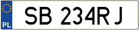 Trailer License Plate